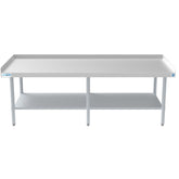 30" x 72" 16-Gauge Stainless Steel Equipment Stand with Galvanized Undershelf, EQT-163072.